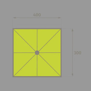 Резервно платно за чадър Hesperide Melhia, Olefin, 4x3 m