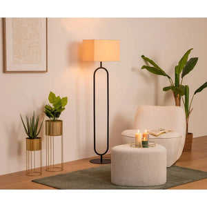 Лампион atmosphera Alec, Метал, Черен, 154 cm