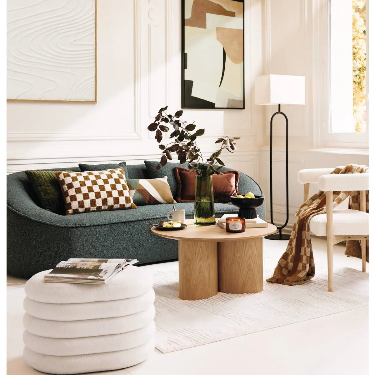 Лампион atmosphera Alec, Метал, Черен, 154 cm