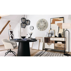 Лампион atmosphera Alec, Метал, Черен, 154 cm