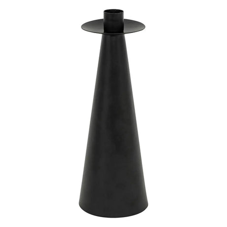 Свещник atmosphera Aut, Метал, Черен, 24 cm, 2 бр