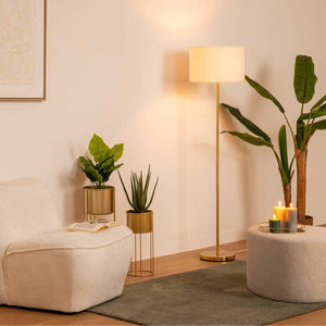 Лампион atmosphera Tina, Текстил, Бял, 150 cm