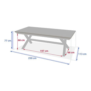 Градинска маса Hesperide Axiome 12