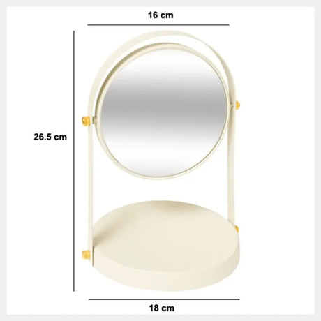 Огледало за баня 5five Ivory, Кръгло, Pivot Duo
