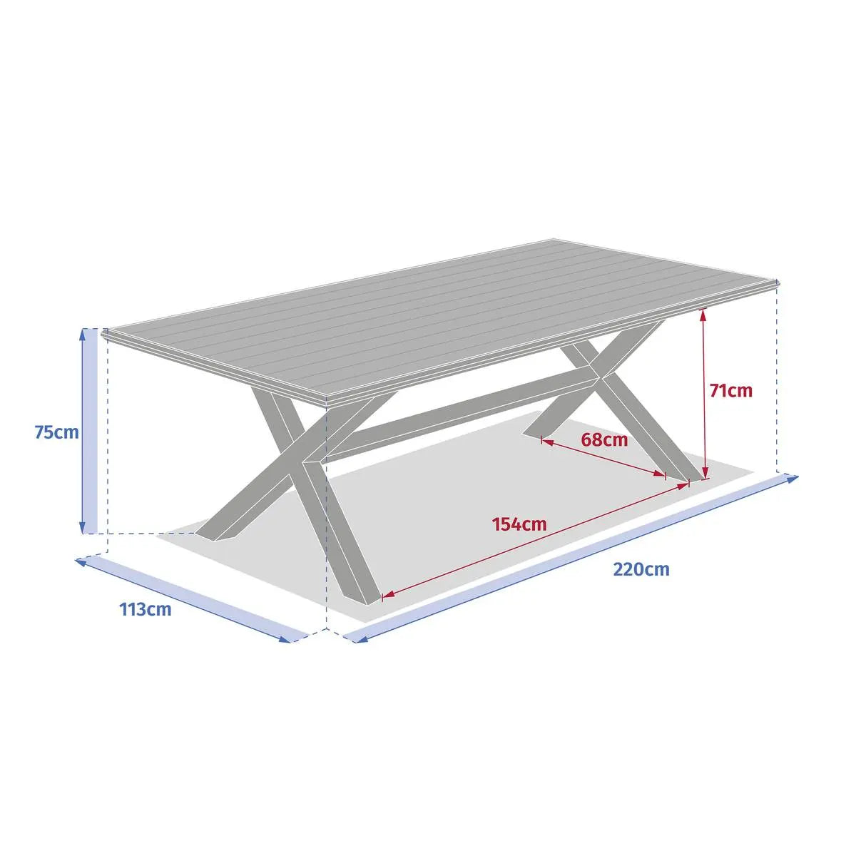 Градинска маса Hesperide Axiome