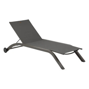 Сгъваем шезлонг с колелца Hesperide Jimani, Алуминий, Регулируем