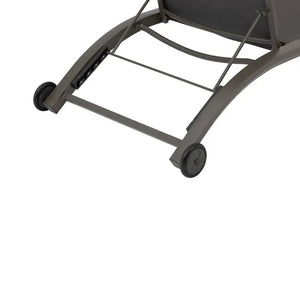 Сгъваем шезлонг с колелца Hesperide Jimani, Алуминий, Регулируем