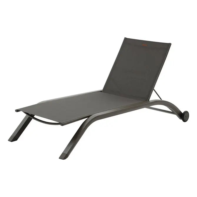 Сгъваем шезлонг с колелца Hesperide Jimani, Алуминий, Регулируем