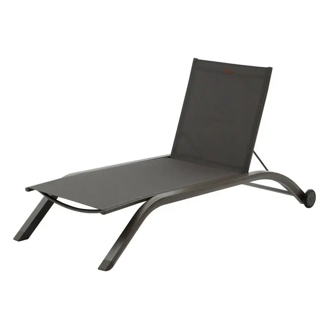 Сгъваем шезлонг с колелца Hesperide Jimani, Алуминий, Регулируем