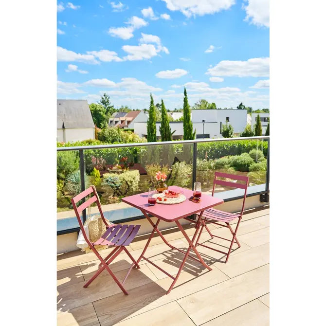 Градинска квадратна маса Hesperide Greensboro, Тъмночервен