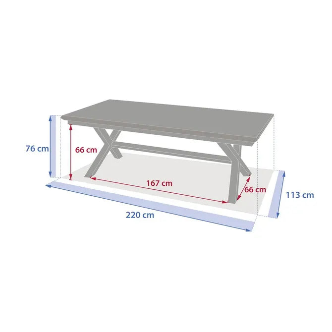 Градинска маса Hesperide Axiome 13
