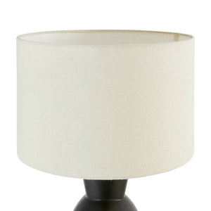 Настолна лампа atmosphera Yulia, Височина 59 см, Черна керамика