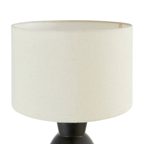 Настолна лампа atmosphera Yulia, Височина 59 см, Черна керамика