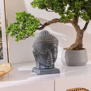 Декоративна фигура atmosphera Yola, Керамика, Син, 23 cm