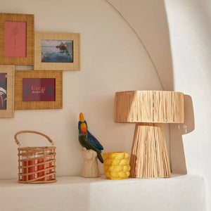 Настолна лампа atmosphera Orane, 34 cm, Рафия