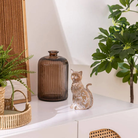 Декоративна фигура atmosphera Lindo, Смола, Бежов, 19 cm