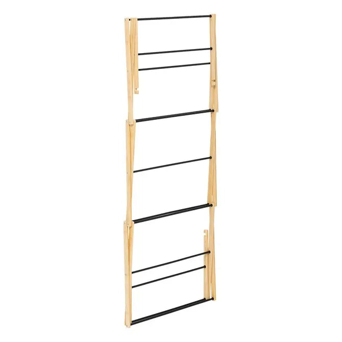 Сушилник за дрехи 5five Black Bamboo Accordion, Бамбук Бежов, 7 m