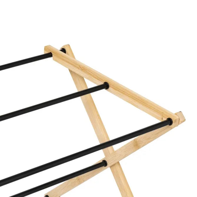 Сушилник за дрехи 5five Black Bamboo Accordion, Бамбук Бежов, 7 m