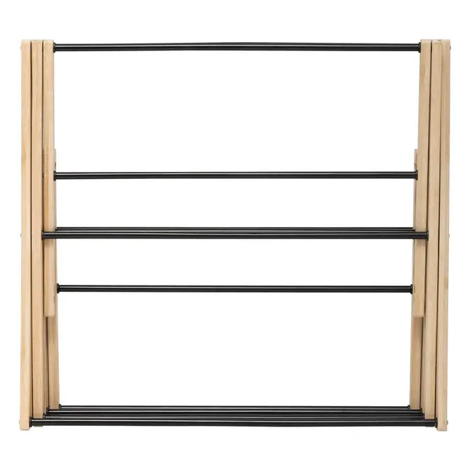 Сушилник за дрехи 5five Black Bamboo Accordion, Бамбук Бежов, 7 m