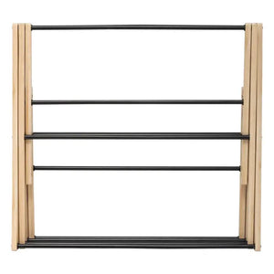 Сушилник за дрехи 5five Black Bamboo Accordion, Бамбук Бежов, 7 m