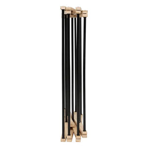 Сушилник за дрехи 5five Black Bamboo Accordion, Бамбук Бежов, 7 m