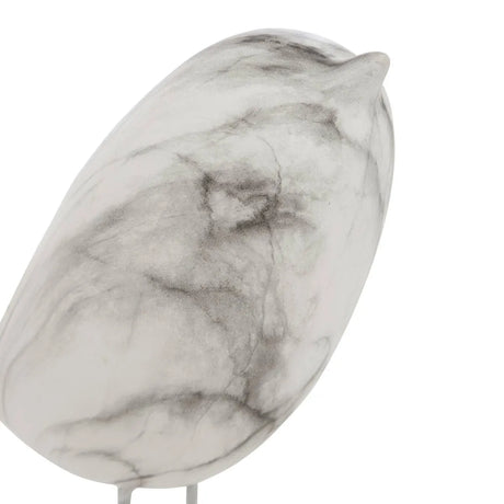 Декоративна фигура atmosphera Olen, Керамика, Бял, 19 cm
