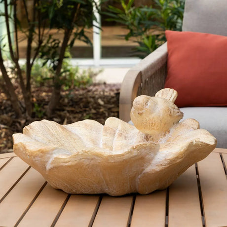 Декоративна фигура atmosphera Birdy, Магнезий, Бежов, 38 cm