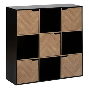 Рафт 5five Mix'n Door Chevrons, 9 отделения, Черен