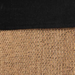 Кош за пране 5five, Ъглов, Бамбук и черен плат, 48 l