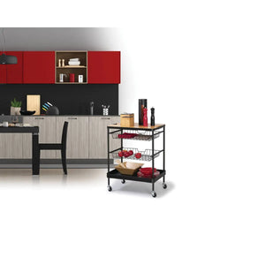 Кухненска количка 5five, Средна, Метал, С подвижен плот