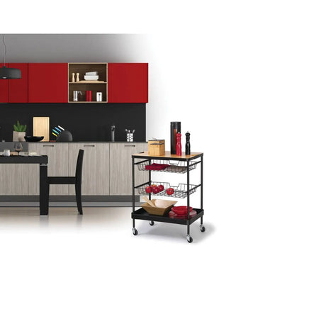 Кухненска количка 5five, Средна, Метал, С подвижен плот