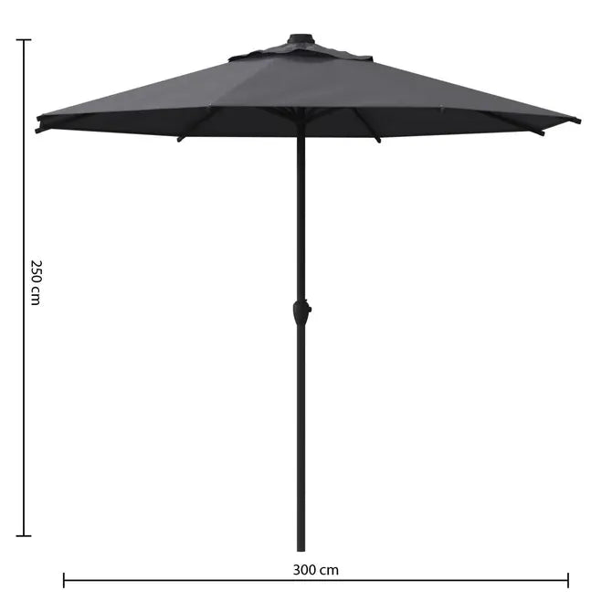 Прав накланящ се чадър Hesperide Loompa, 3 m