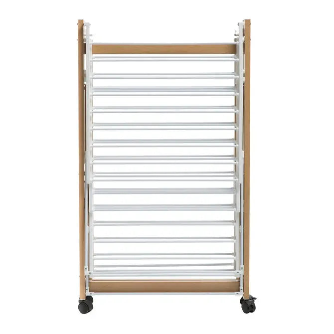 Сушилник за дрехи 5five Wood Effect с 4 колела, Метал Дървесен ефект, 27 m