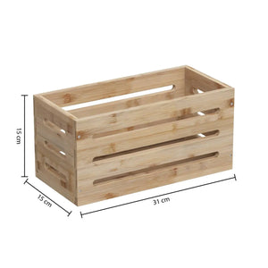 Кош за съхранение 5five, Бамбук, 15x31 cm