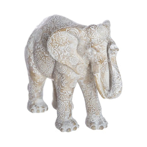 Figurină decorativă Atmosphera Enzo, Rășină, Alb, 15 cm
