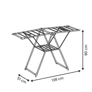 Сушилник за дрехи 5five Bara Wood Effect Winged, Метал Дървесен ефект, 13 m