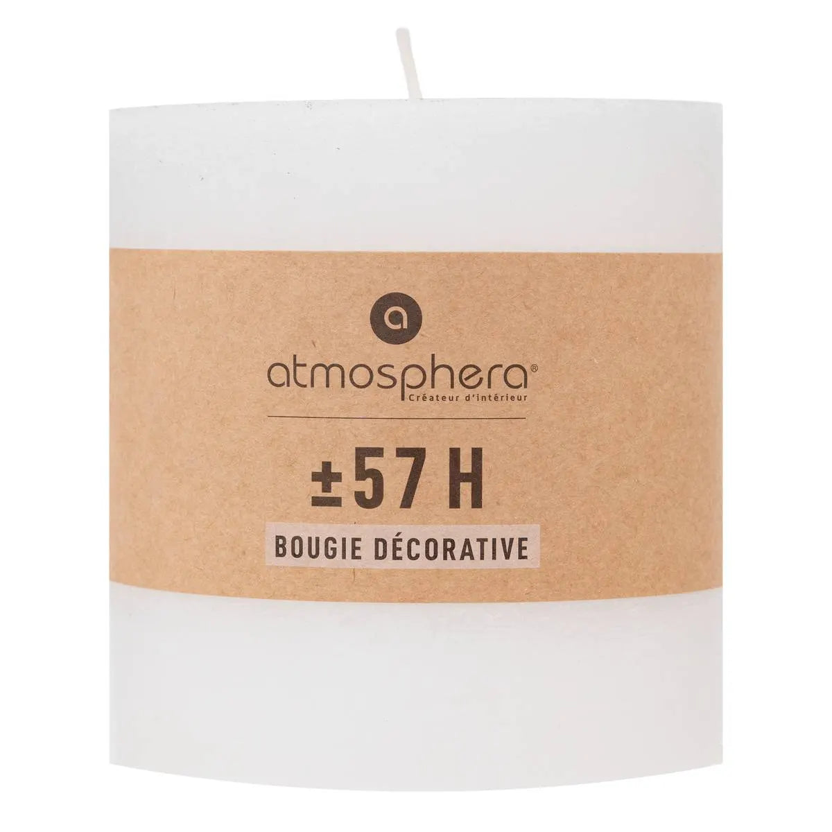 Свещ без аромат atmosphera Olia, Кръгла, 10x10 cm