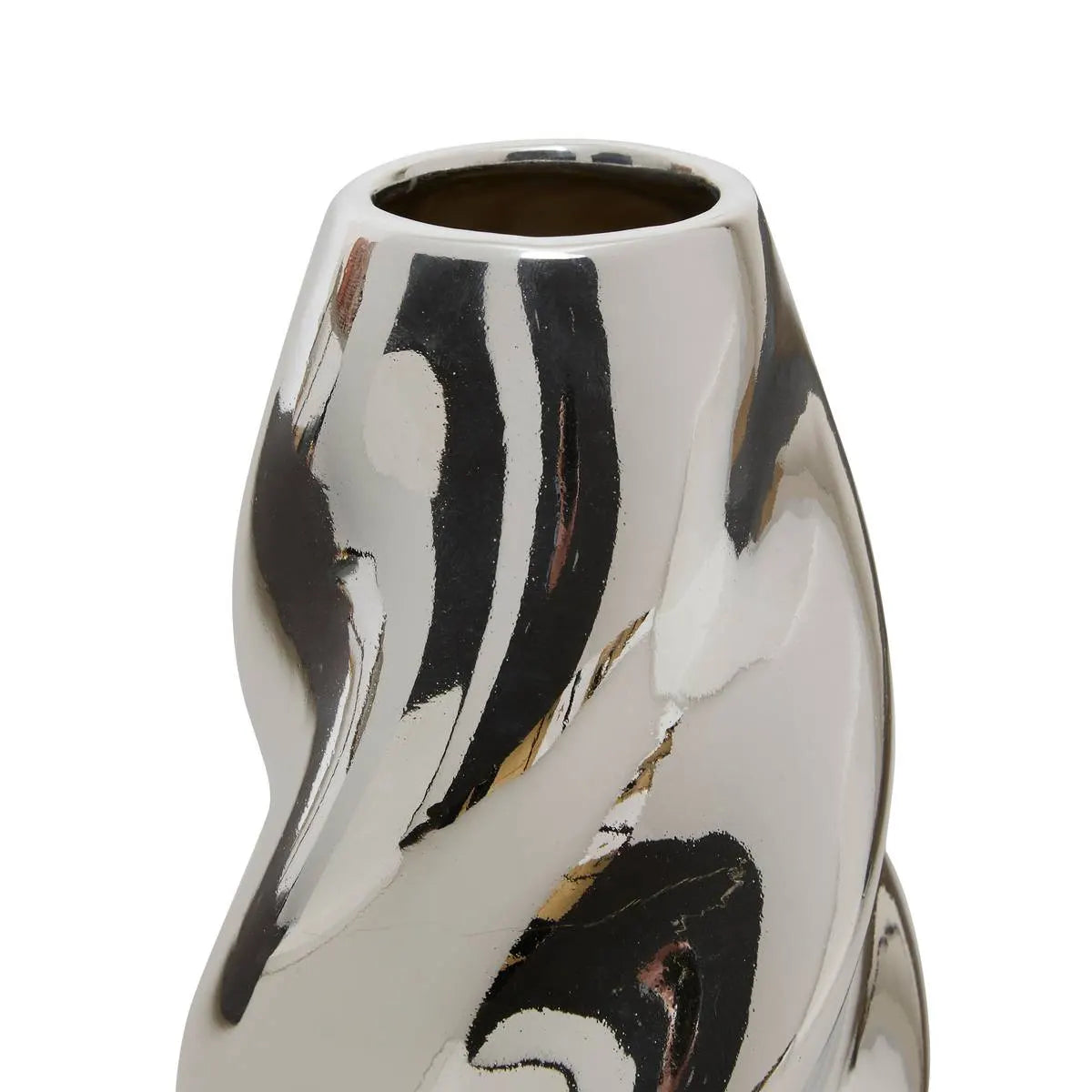 Ваза atmosphera Sky, Керамика, Сребърна, 21 cm