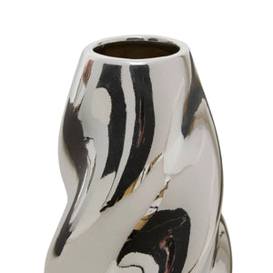 Ваза atmosphera Sky, Керамика, Сребърна, 21 cm