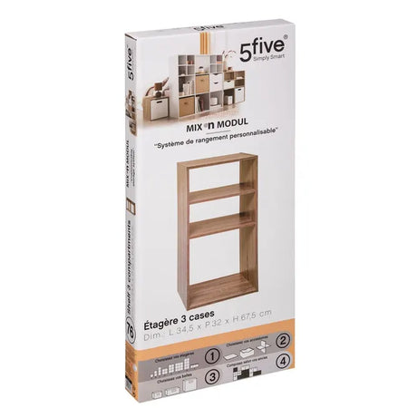 Рафт 5five Mix'n Modul, 2+1 отделение, MDF, 35x32x68 cm