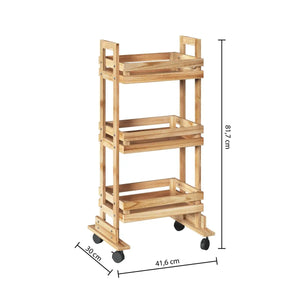 Кухненска количка 5five Cagette, Дърво