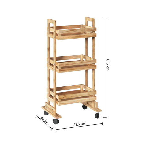 Кухненска количка 5five Cagette, Дърво