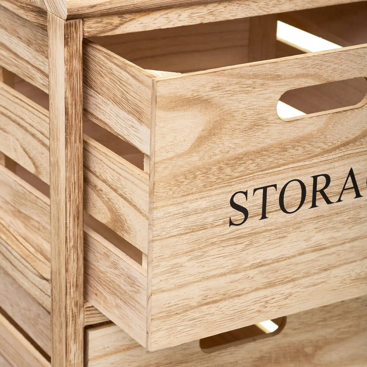 Кухненска количка 5five Cagette, Дърво, С 3 чекмеджета