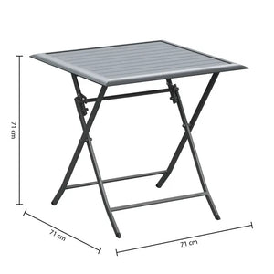 Градинска квадратна маса Hesperide Azua, Графит