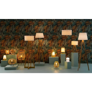 Лампион atmosphera Bahi, Бамбук, Бял, 160 cm