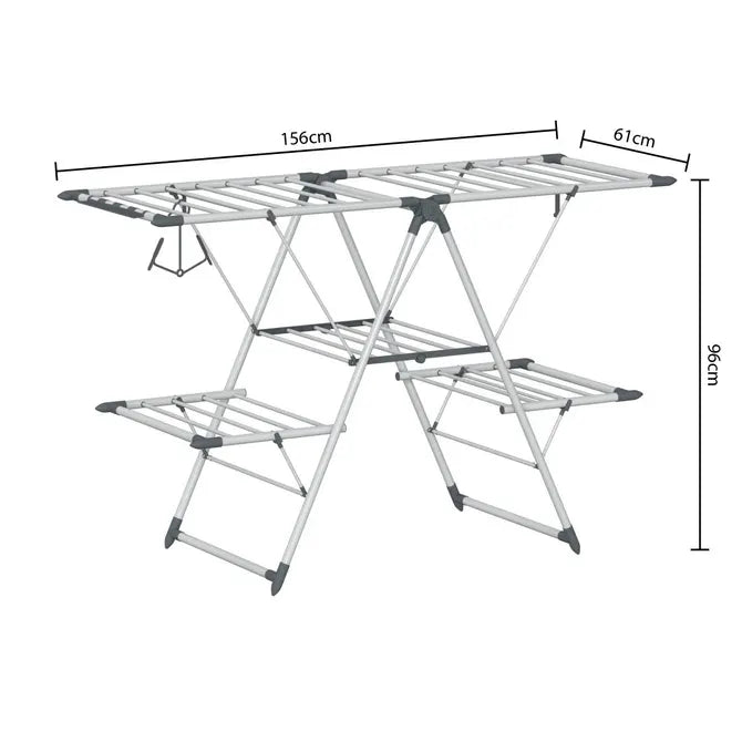 Сушилник за дрехи 5five Sinai Two-tier, Метал, 24 m