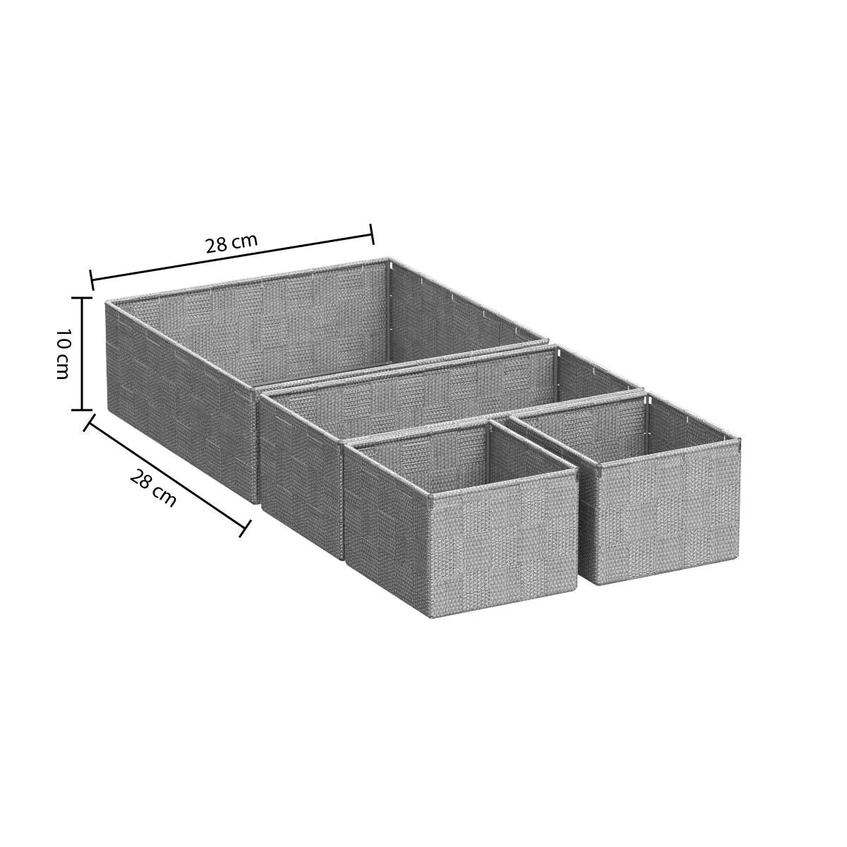 Сет кош за съхранение 5five Lise, 4 бр
