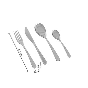 Комплект прибори Secret de Gourmet Mesa, Инокс, 24 части