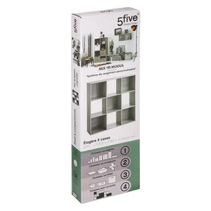 Рафт 5five Mix'n Modul, 9 отделения, MDF, 101x32x101 cm
