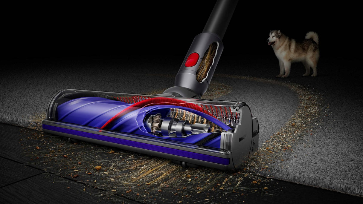 Вертикална прахосмукачка Dyson V10 Absolute 44888301, 525W, 29.4V, 0.76 л, Автономия 60 мин, Сив/Оранжев